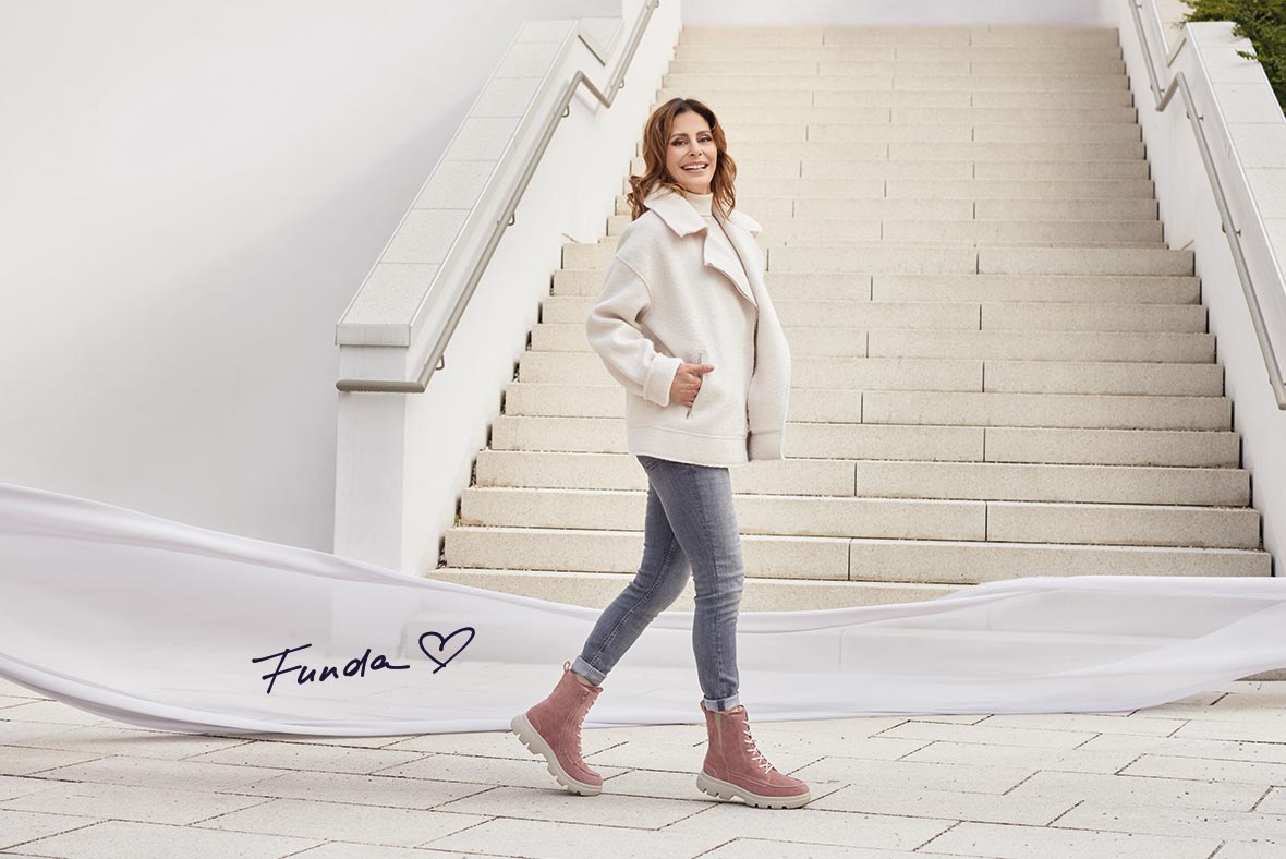 legero Damen ANGELINA Schnürboots mit Reißverschluss - Material: Veloursleder - Farbe: Fawn