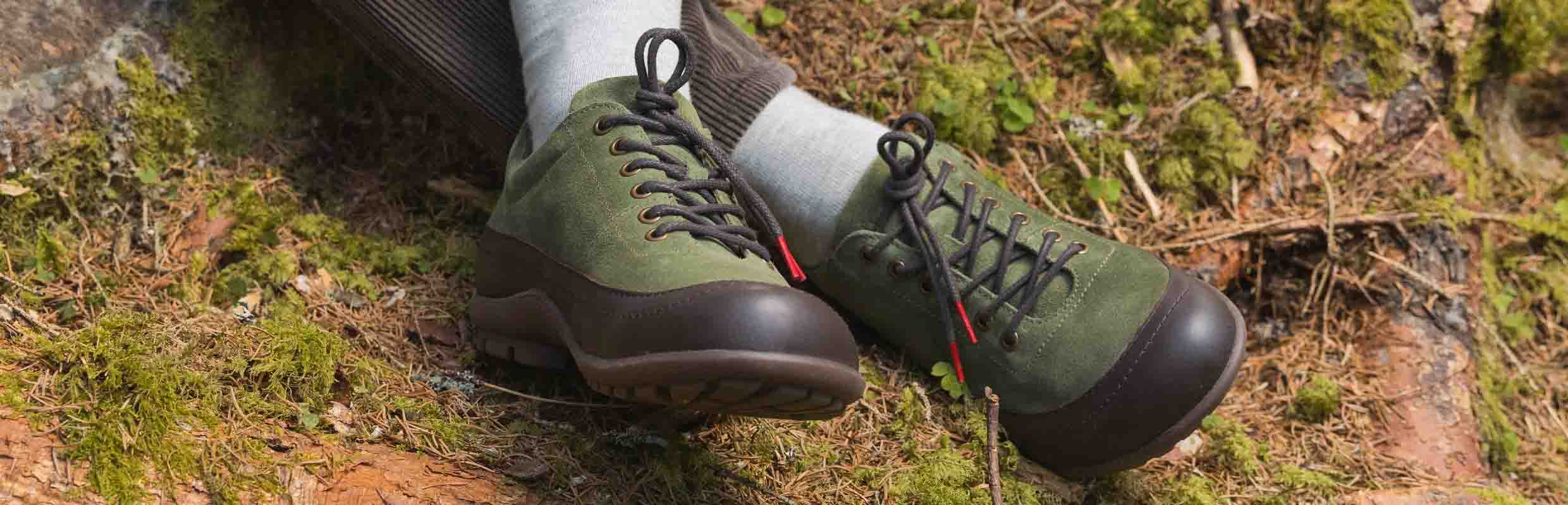 Think! Herren KONG HERREN Schnürschuh mit Schnürung - Farbe: Grün - Material: Lederkombination