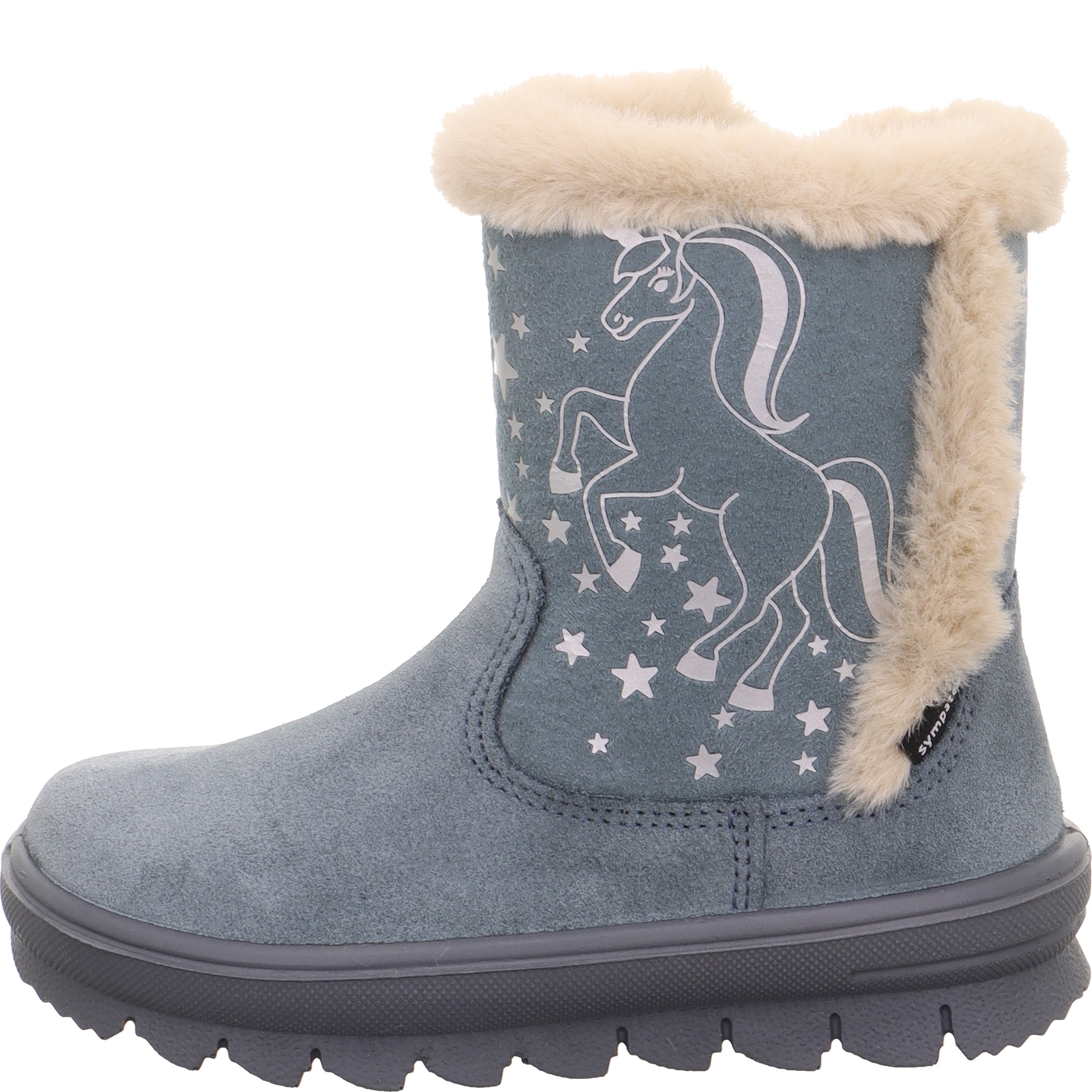 Superfit FLAVIA Girls Boot - Material: Leather/Textil in Blue