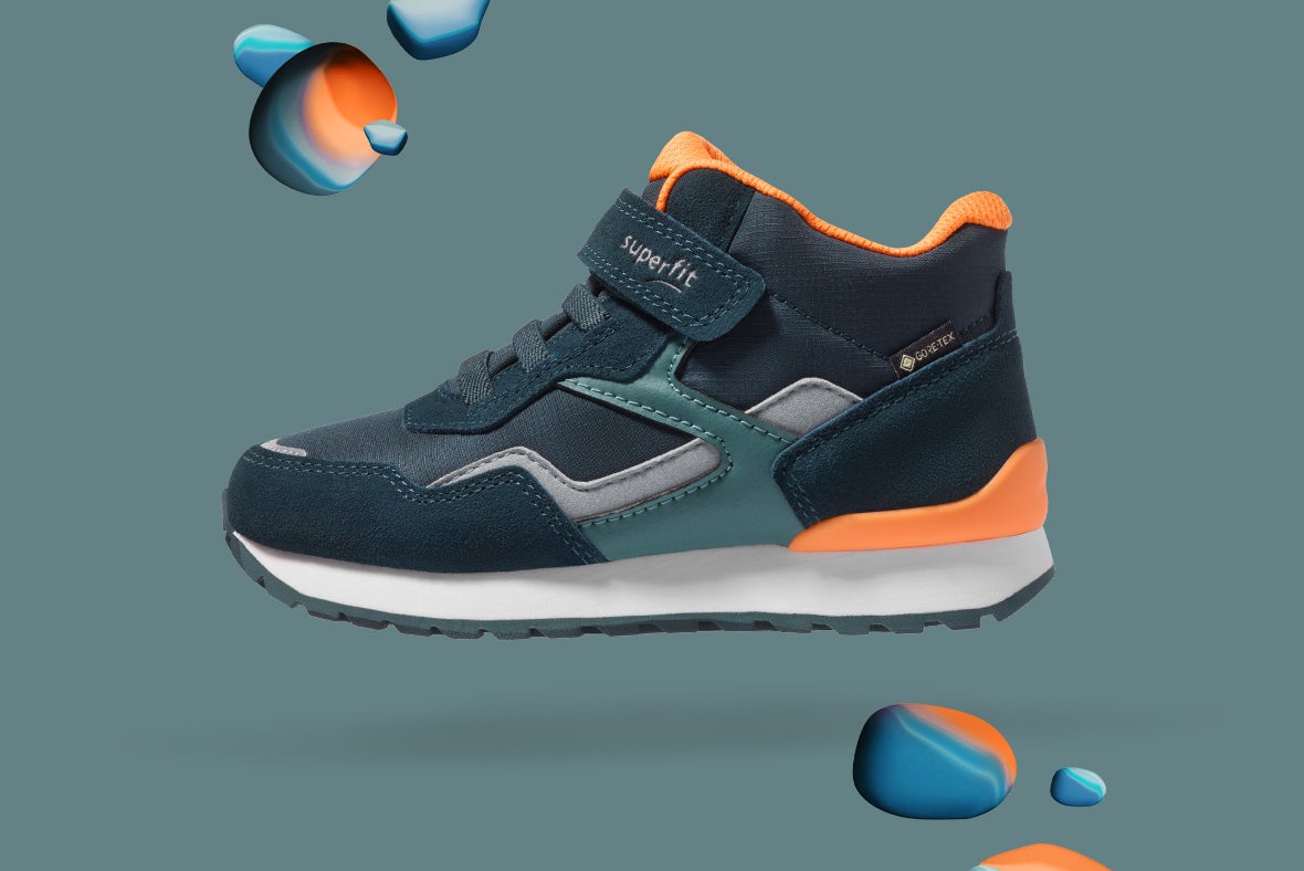 superfit Mädchen, Jungen DASH Sneaker high mit Klett/Elastikschnürung - Material: Veloursleder - Farbe: Grün