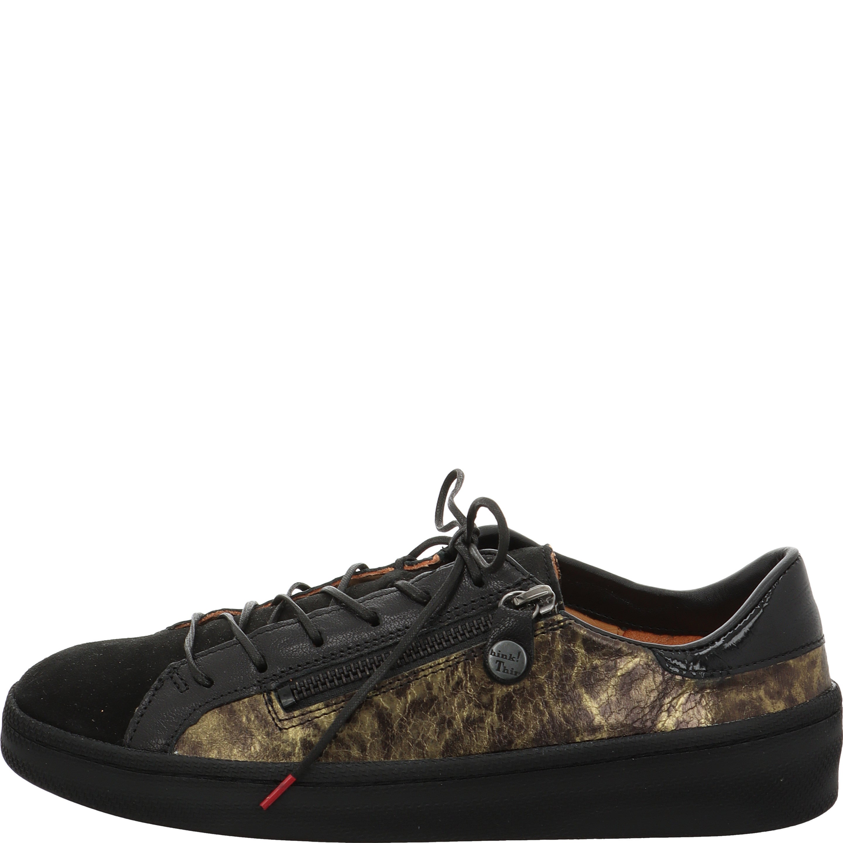 Think! KUMI Damen Sneaker low - Material: Leder in Schwarz