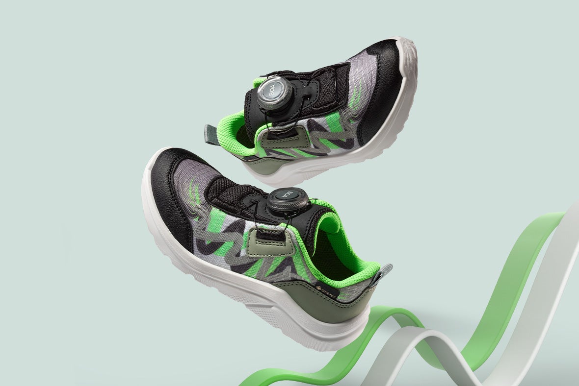 superfit Mädchen, Jungen KICKS Sneaker low mit BOA® Drehverschluss - Material: Synthetik - Farbe: Grün