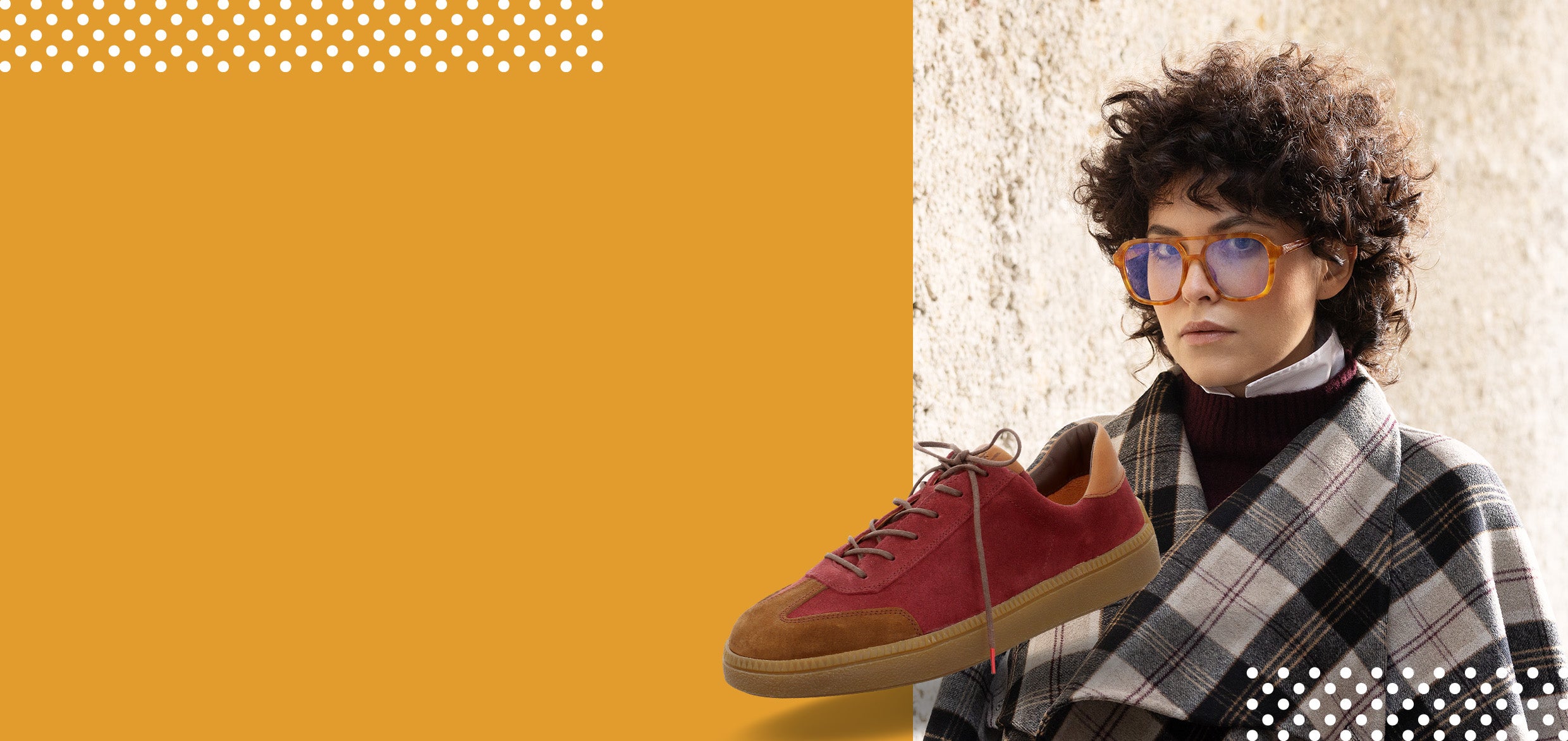 Think! Damen TURNA Sneaker low mit Schnürung - Material: Lederkombination - Farbe: Rot