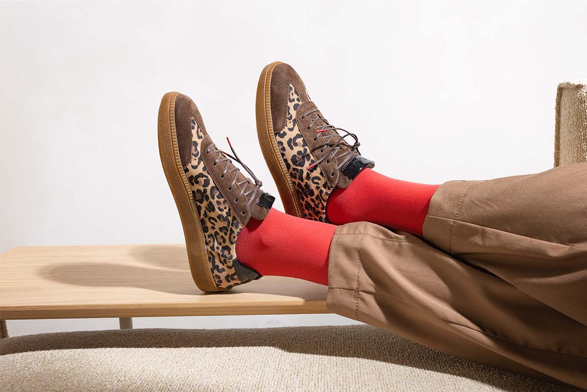 Think! Woman TURNA Sneakers low with Lacing - Colour: Brown - Material: Leather combination