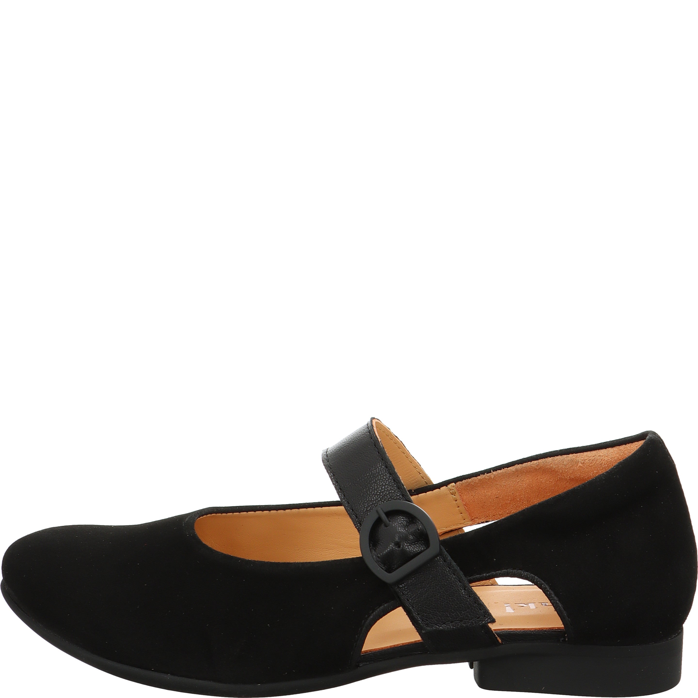 Think! GUAD2 Damen Ballerina - Material: Leder in Schwarz