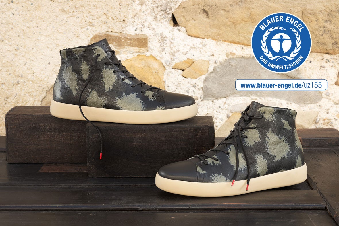 Think! JOEKING Herren Sneaker high mit Schnürung - Farbe: Schwarz/Kombi Think! JOEKING Herren Sneaker high mit Schnürung - Material: Nappaleder - Farbe: Schwarz/Kombi