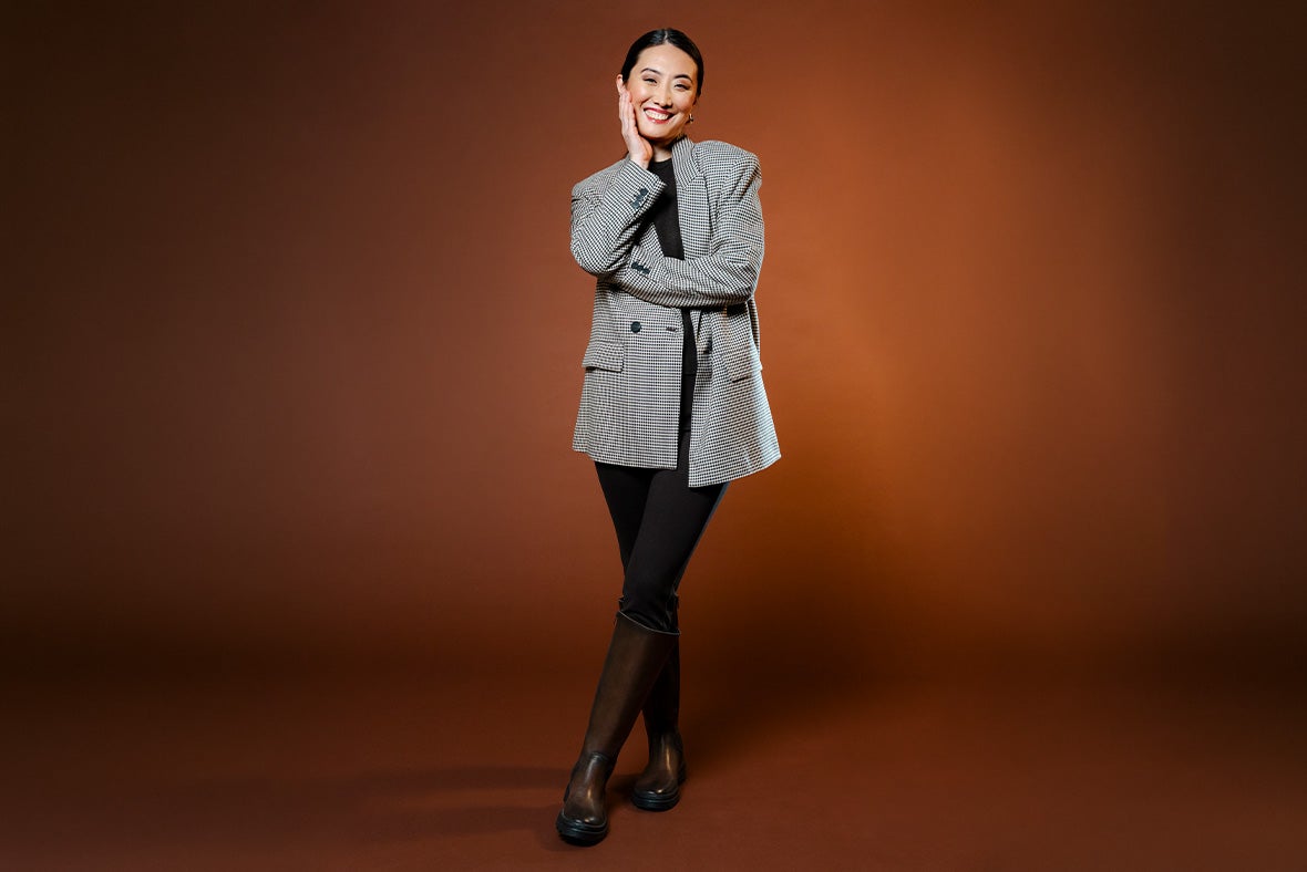 legero Woman LUSIA Boot with Zip/Elastic - Colour: Brown - Material: Nappa leather