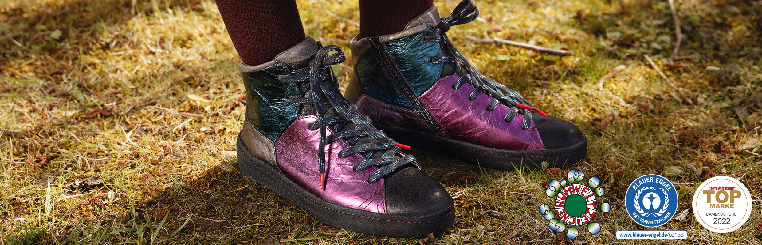 Think! Woman KUMI Sneakers high with zip - Color: Black Think! Woman KUMI Sneakers high with zip - Material: Leather combination - Color: Black/Combi