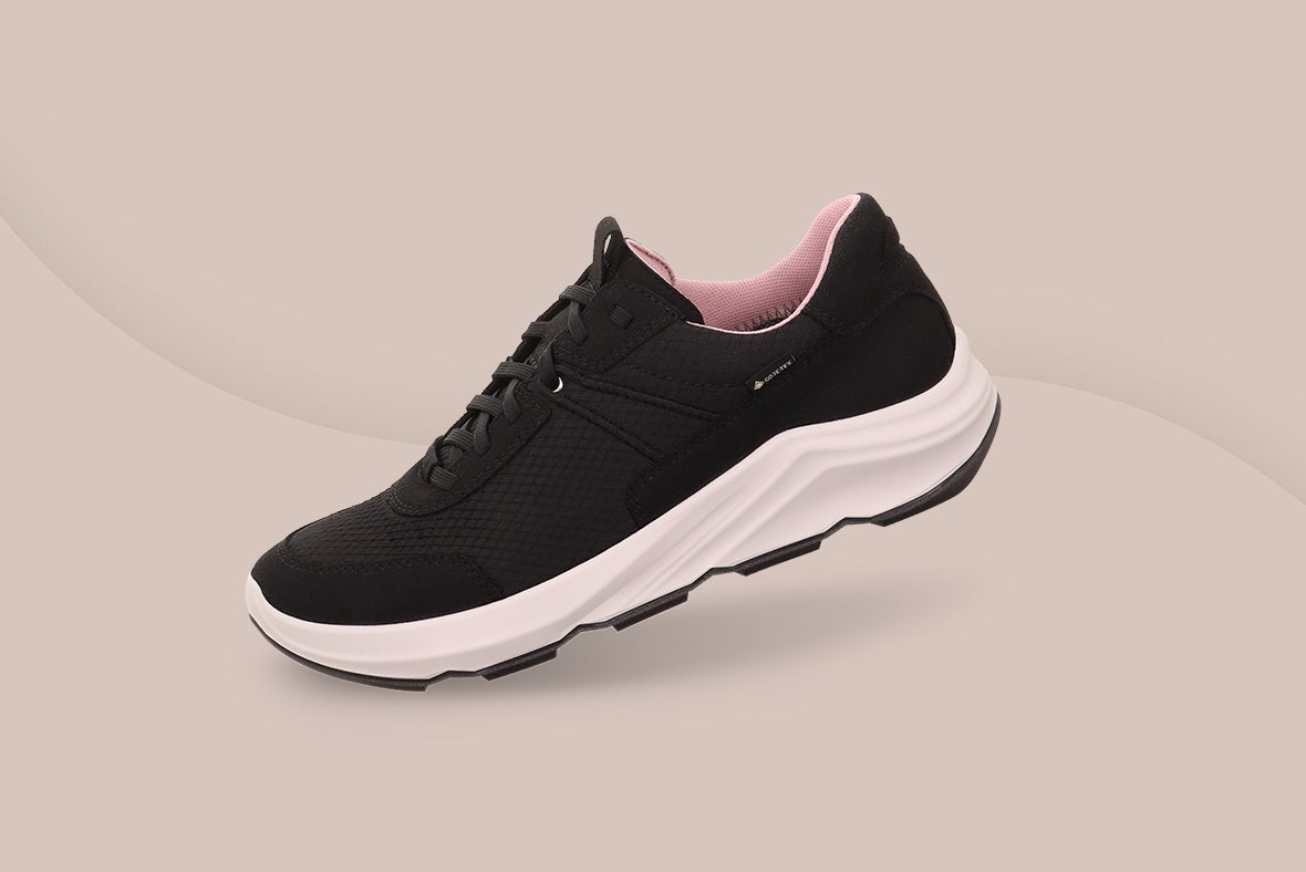 legero Damen BLISS Sneaker low mit Schnürung - Farbe: Schwarz legero Damen BLISS Sneaker low mit Schnürung - Material: Textil - Farbe: Schwarz