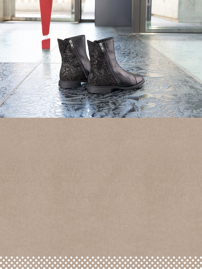 Think! Damen NINA Stiefelette mit Reißverschluss - Material: Lederkombination - Farbe: Schwarz