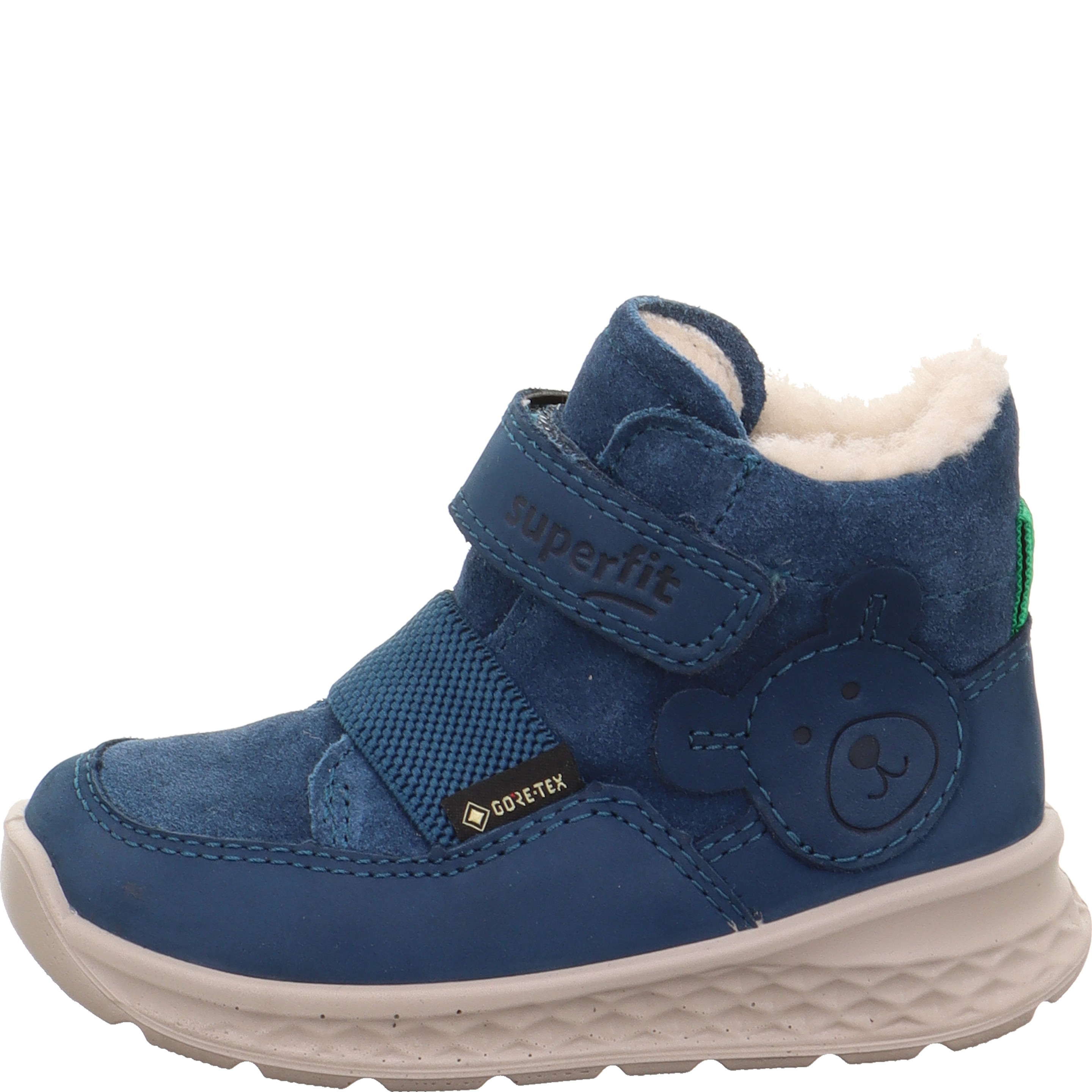 Superfit BREEZE Jungen Sneaker high - Material: Leder in Blau