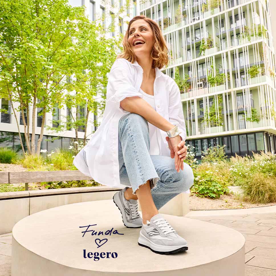 legero Damen T4 RUN Sneaker low mit Elastikschnürung - Farbe: Grau - Material: Veloursleder