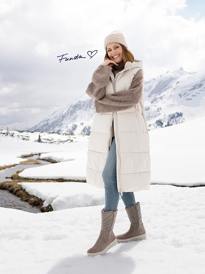 legero Damen NOVARA Stiefel mit Reißverschluss - Material: Veloursleder - Farbe: Beige