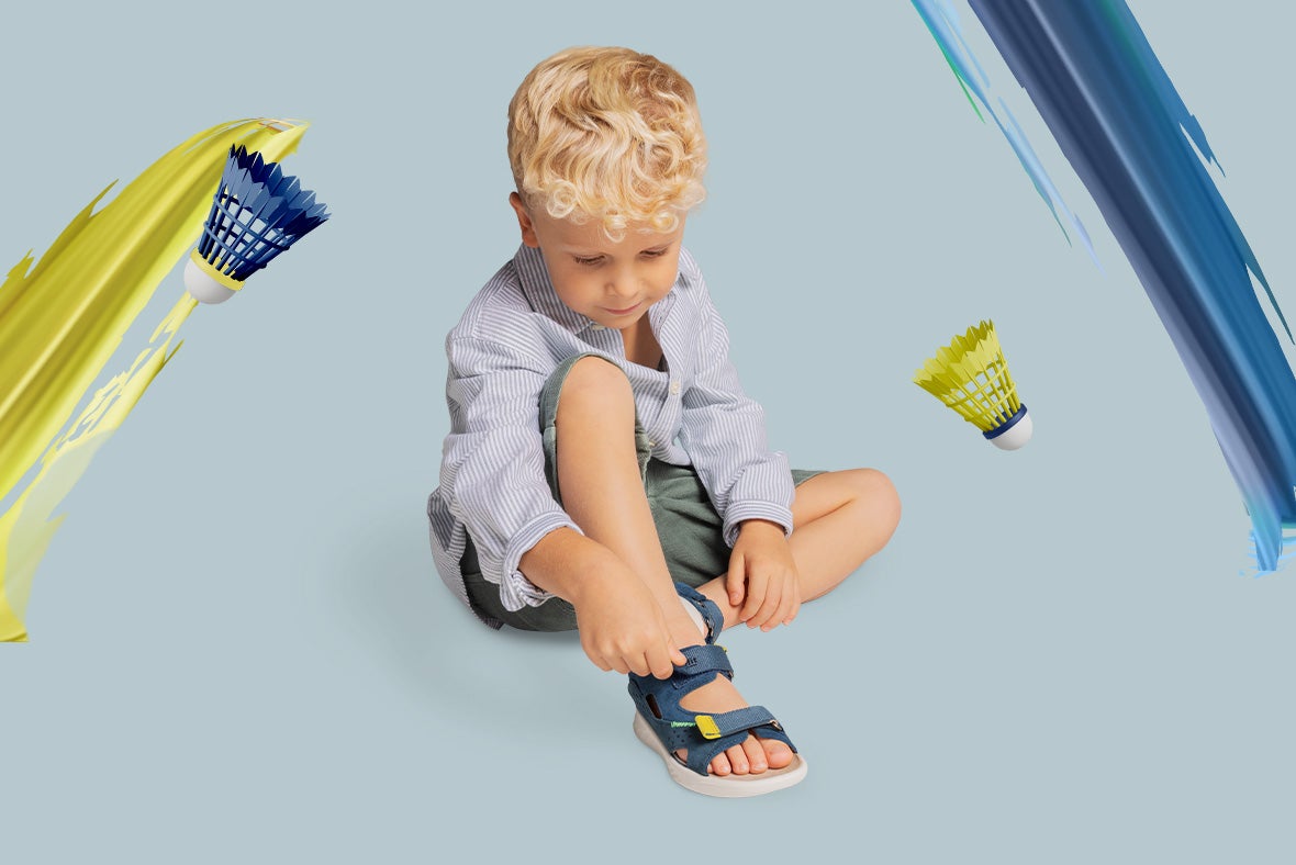 superfit Boys LAGOON MIDI Sandal with Velcro Fastener - Colour: Blue - Material: Nubuck leather