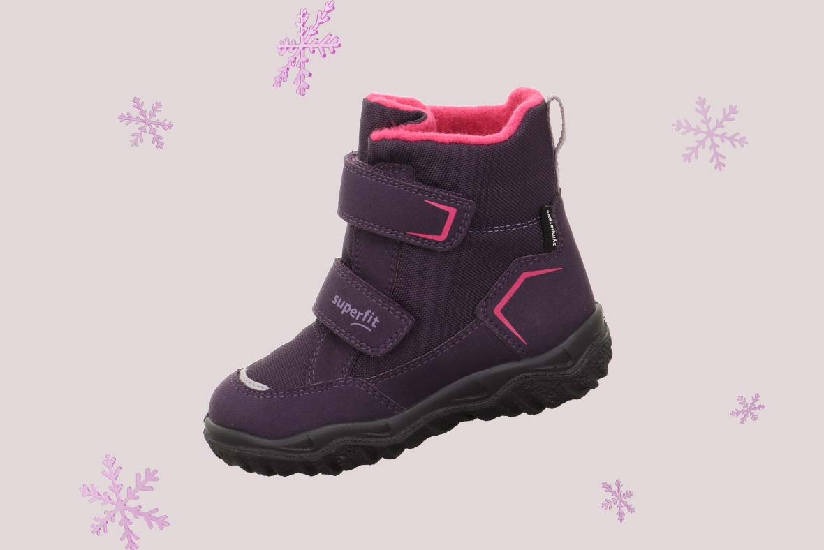 superfit Mädchen HUSKY Boots mit Klettverschluss - Farbe: Blau - Material: Textil