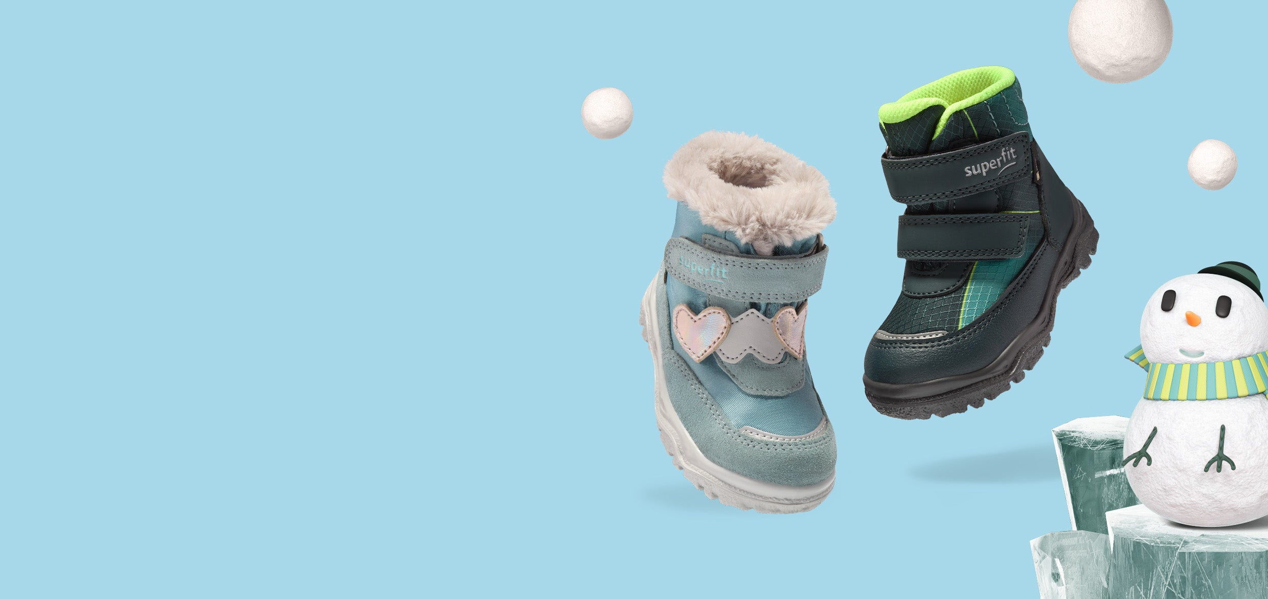 superfit Kinderschuhe - HUSKY+ Stiefel Mädchen und Jungs, Farbe: türkis und blau