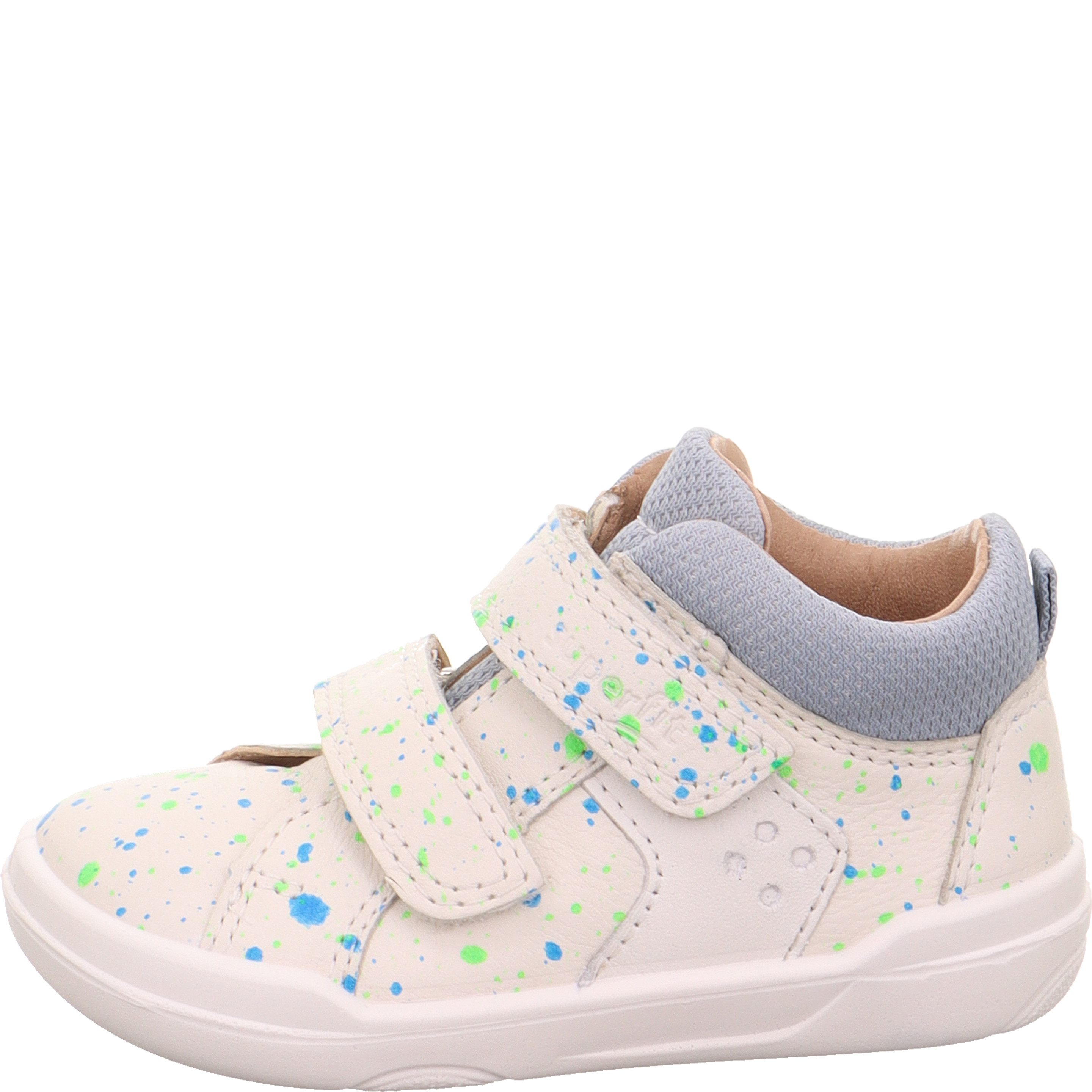 Superfit SUPERFREE Jungen Sneaker low - Material: Leder/Textil in Weiß