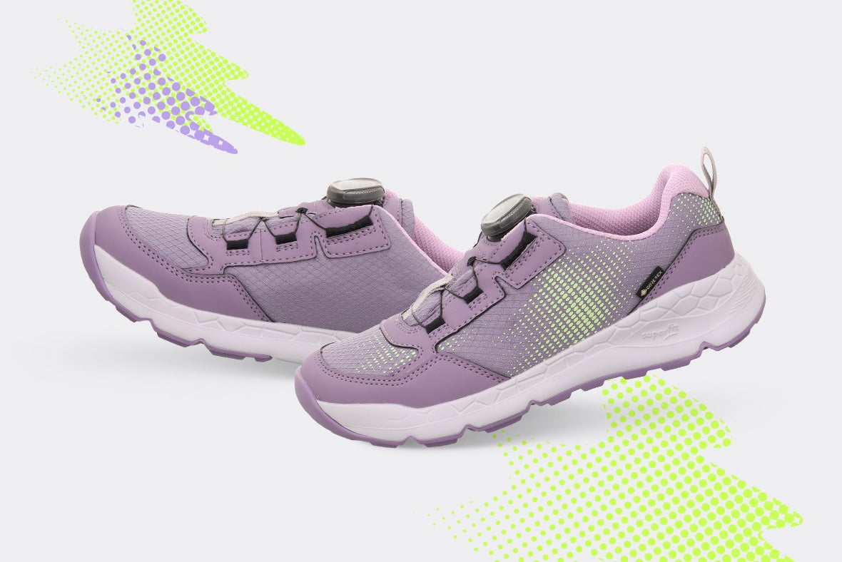 superfit Mädchen FREE RIDE Sneaker low mit BOA® Drehverschluss - Farbe: Blau - Material: Textil