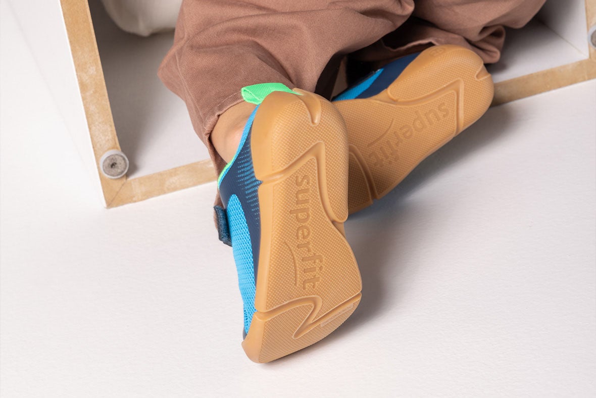 superfit Boys VENTO Sneakers low with Velcro Fastener - Colour: Blue - Material: Textile