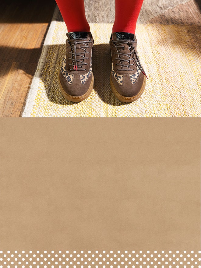 Think! Damen TURNA Sneaker low mit Schnürung - Farbe: Braun - Material: Lederkombination