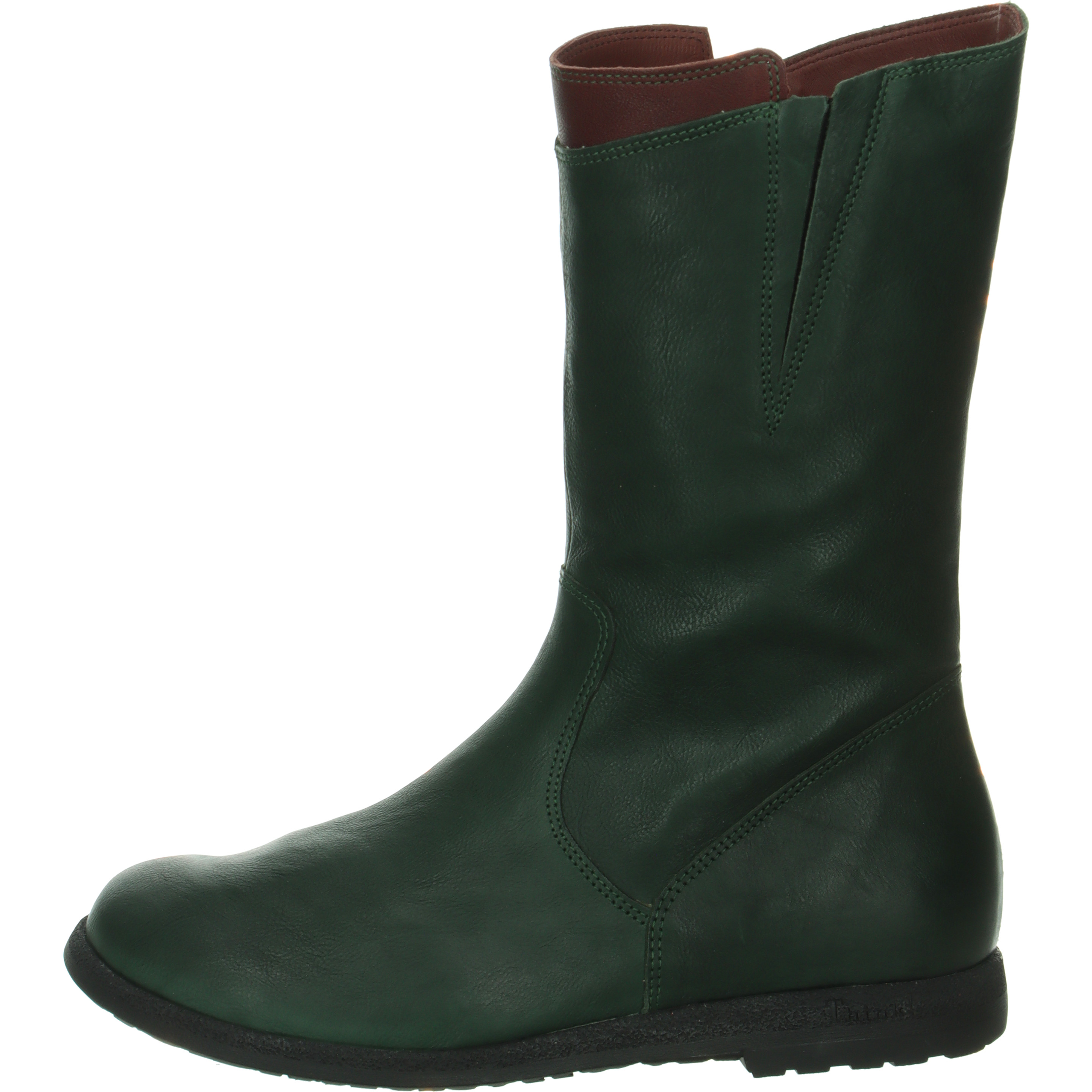 Think RENTO Woman Boot - Material: Leather in Green