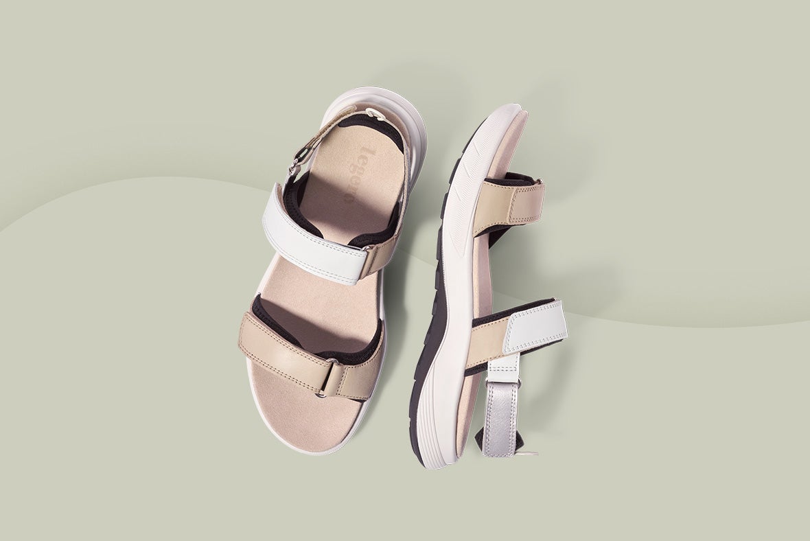legero Damen SIRIS 2.0 Sandale mit Klettverschluss - Farbe: Beige legero Damen SIRIS 2.0 Sandale mit Klettverschluss - Material: Nappaleder - Farbe: Tasso