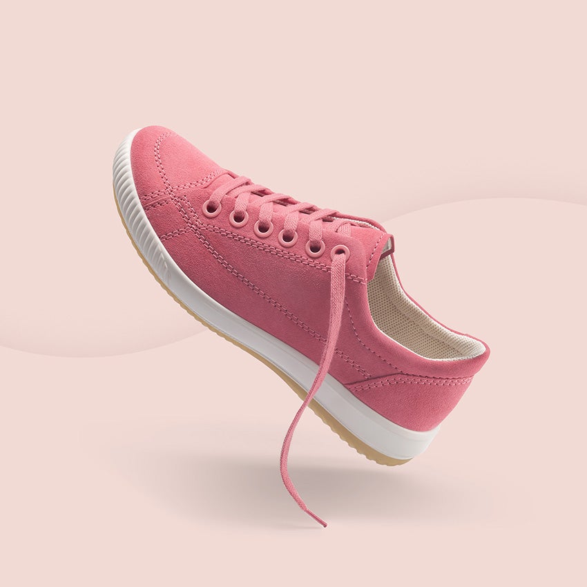 legero Damen TANARO 5.0 Sneaker low mit Schnürung - Material: Veloursleder - Farbe: Geranio
