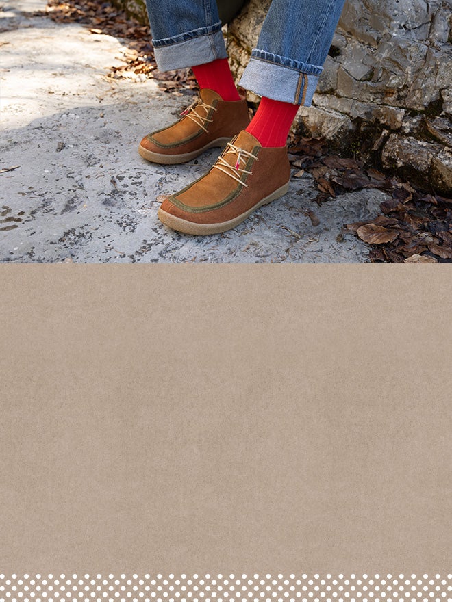 Think! Herren GEOAG Ankle Boots mit Schnürung - Material: Veloursleder - Farbe: Braun