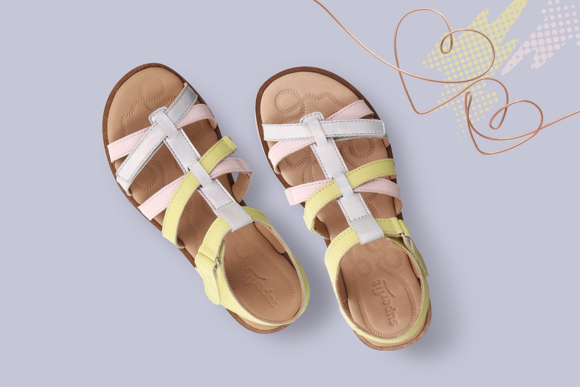 superfit Mädchen FLAIR Sandale mit Klettverschluss - Farbe: Sonstige - Material: Nappaleder