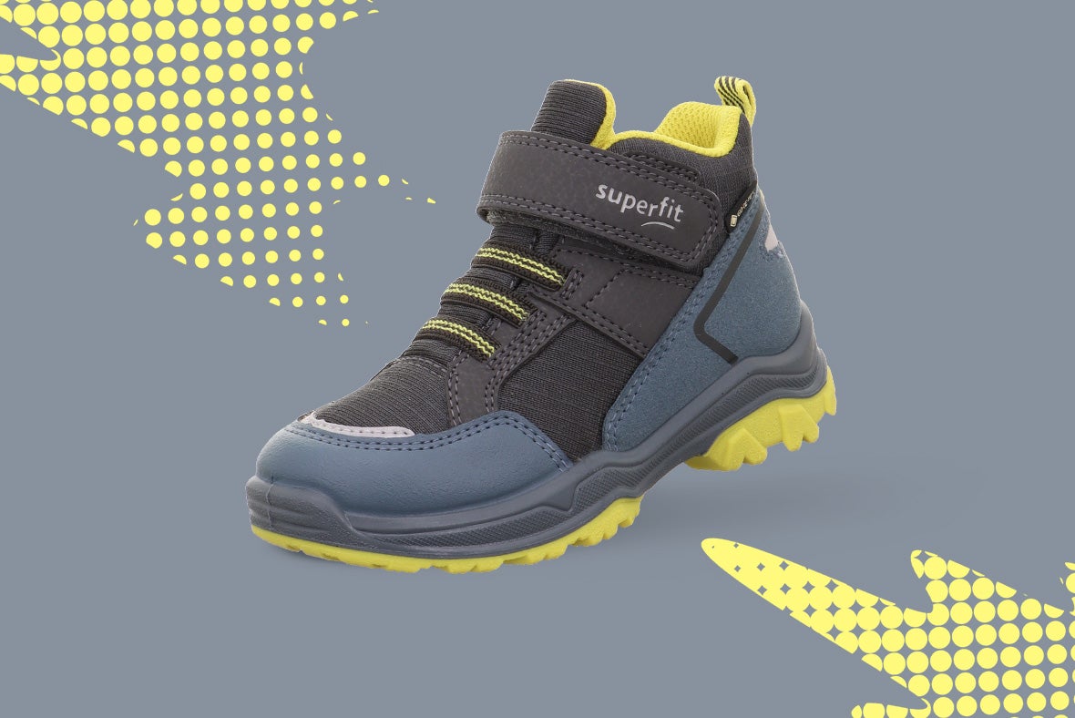 superfit Mädchen, Jungen JUPITER Boots mit Klett/Elastikschnürung - Material: Synthetik - Farbe: Blau