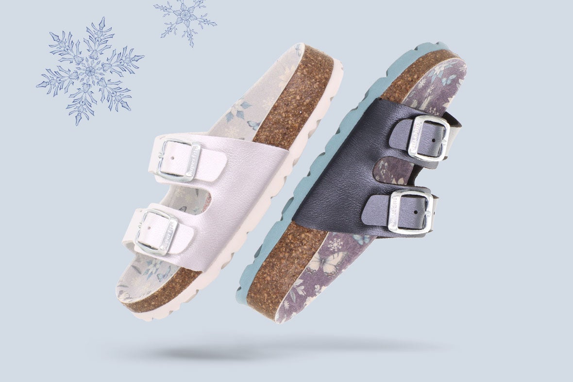 superfit Mädchen FUSSBETTPANTOFFEL Pantoffel mit Schnalle - Farbe: Blau - Material: Synthetik