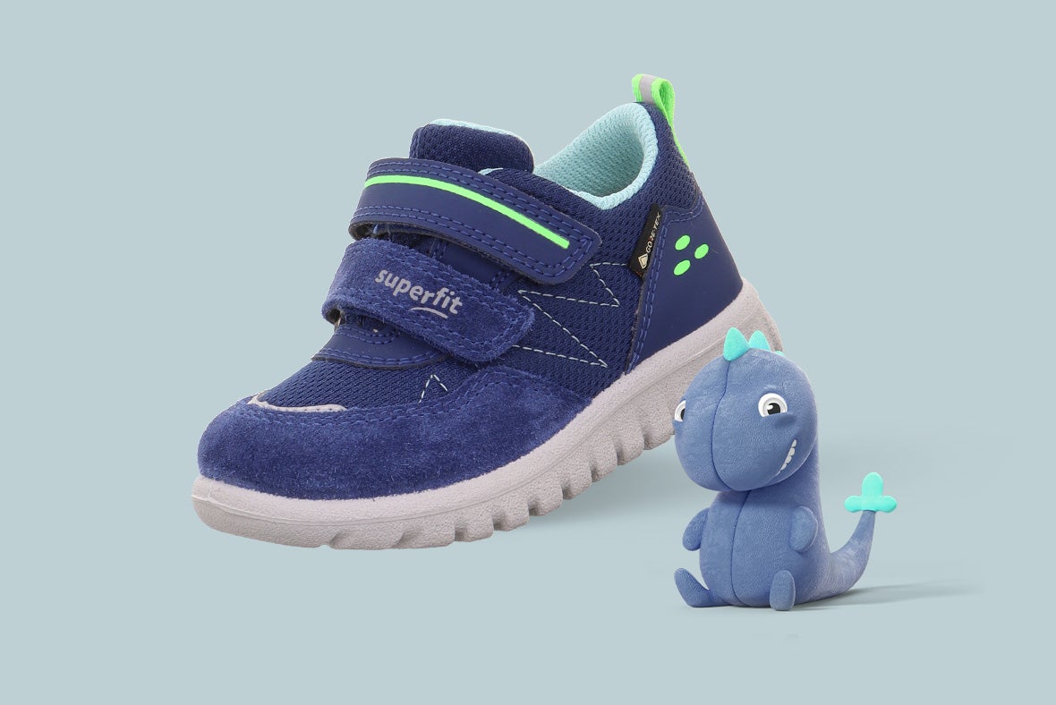 superfit Mädchen, Jungen SPORT7 MINI Sneaker high mit Klettverschluss - Material: Synthetik - Farbe: Blau