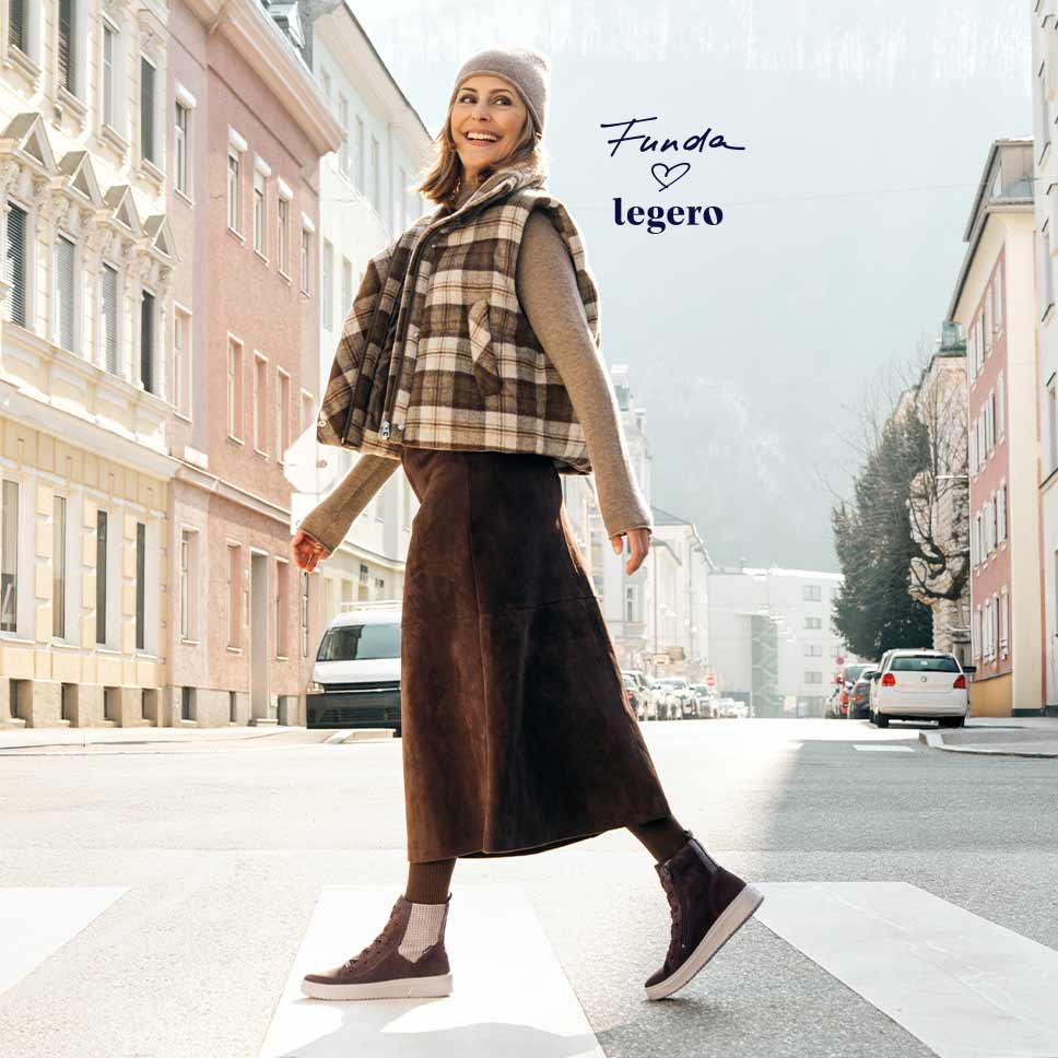 legero Damen REJOISE Schnürboots mit Reißverschluss/Schnürung - Farbe: Braun - Material: Nappaleder