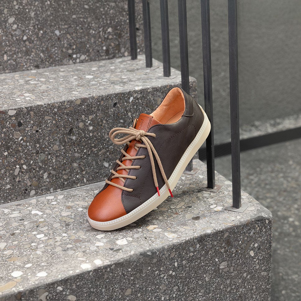 Think! Men TURNA HE. Sneakers low  with Lacing - Material: Nappa leather - Colour: Brown