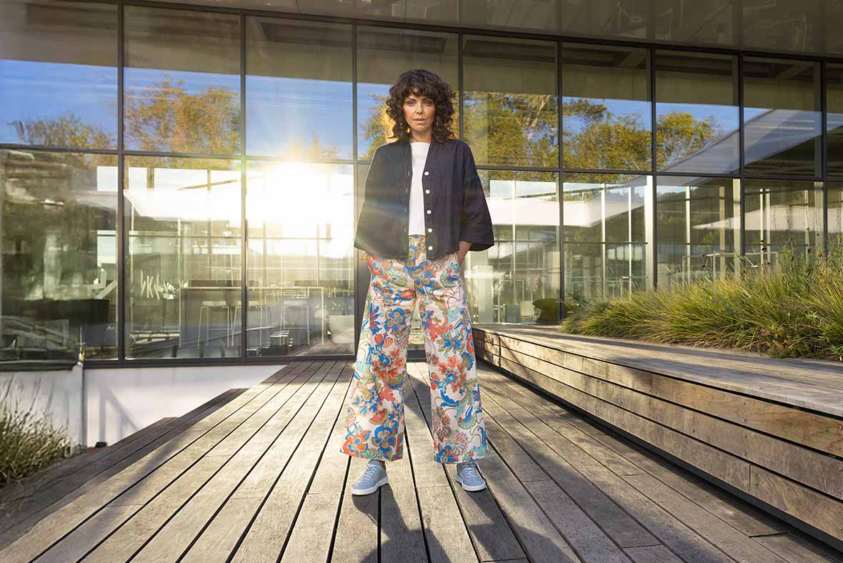 Think! Damen TURNA DAMEN Sneaker low mit Schnürung - Farbe: Blau - Material: Lederkombination