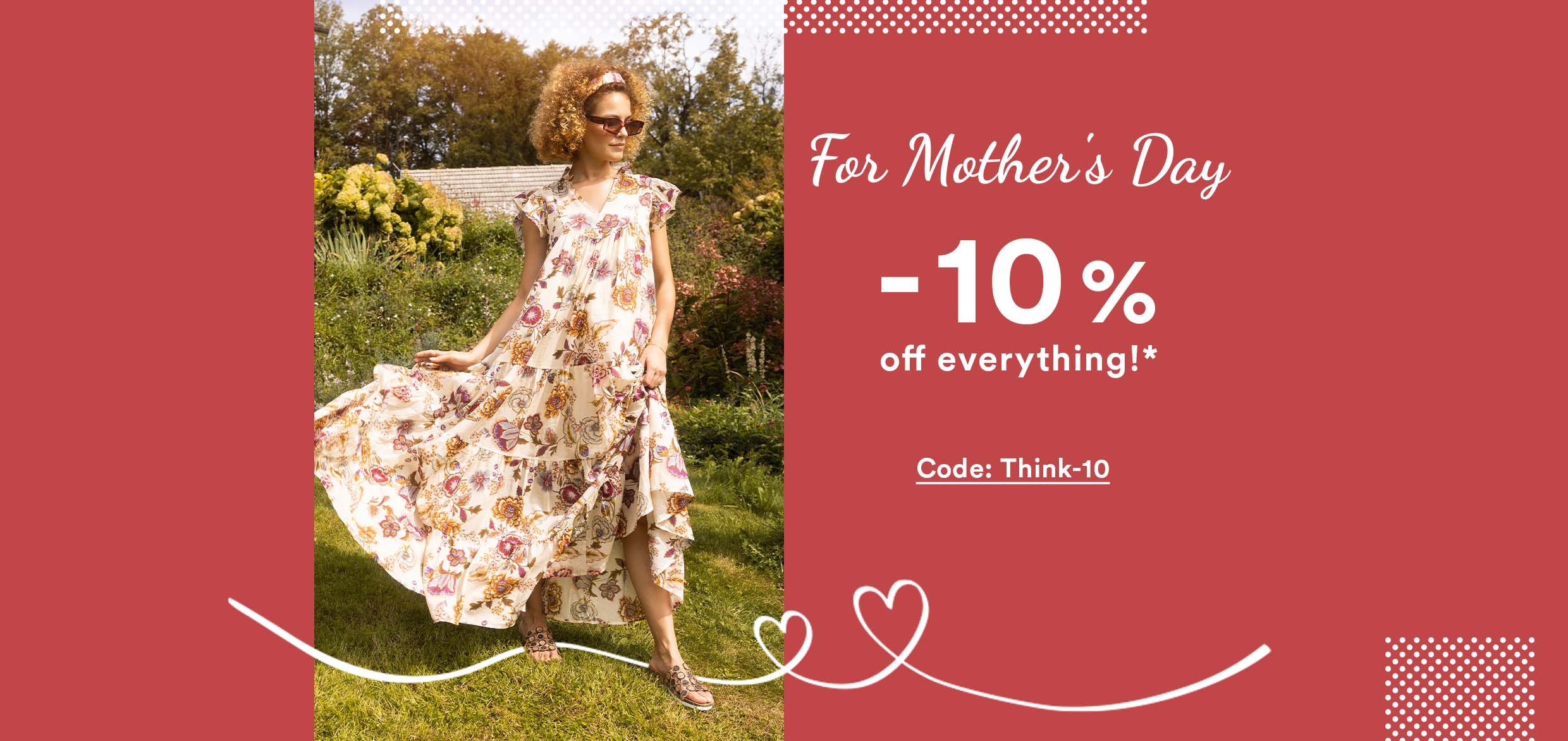 Mother's Day promotion - Now with 10% off everything at Think! shoes