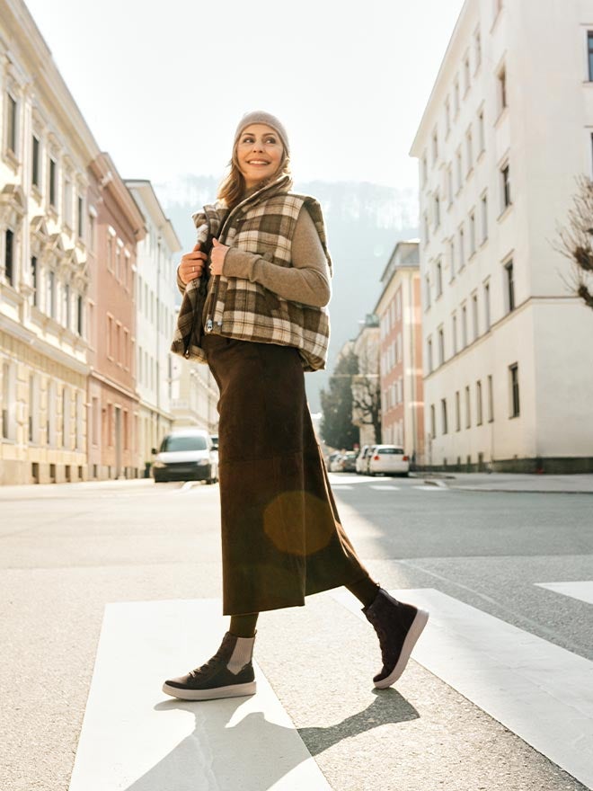 legero Damen REJOISE Schnürboots mit Reißverschluss/Schnürung - Farbe: Braun - Material: Nappaleder