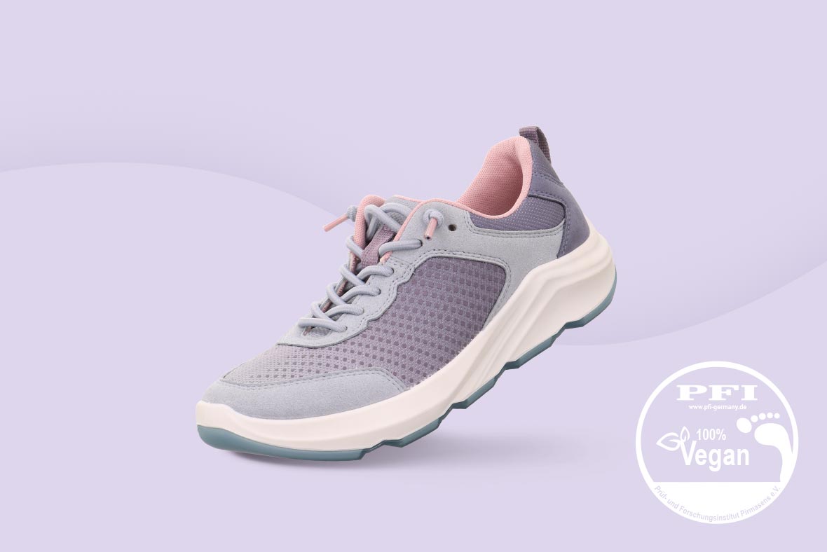 legero VEGAN BLISS Women Sneaker with lacing - Material: textil - Color: lila/grey