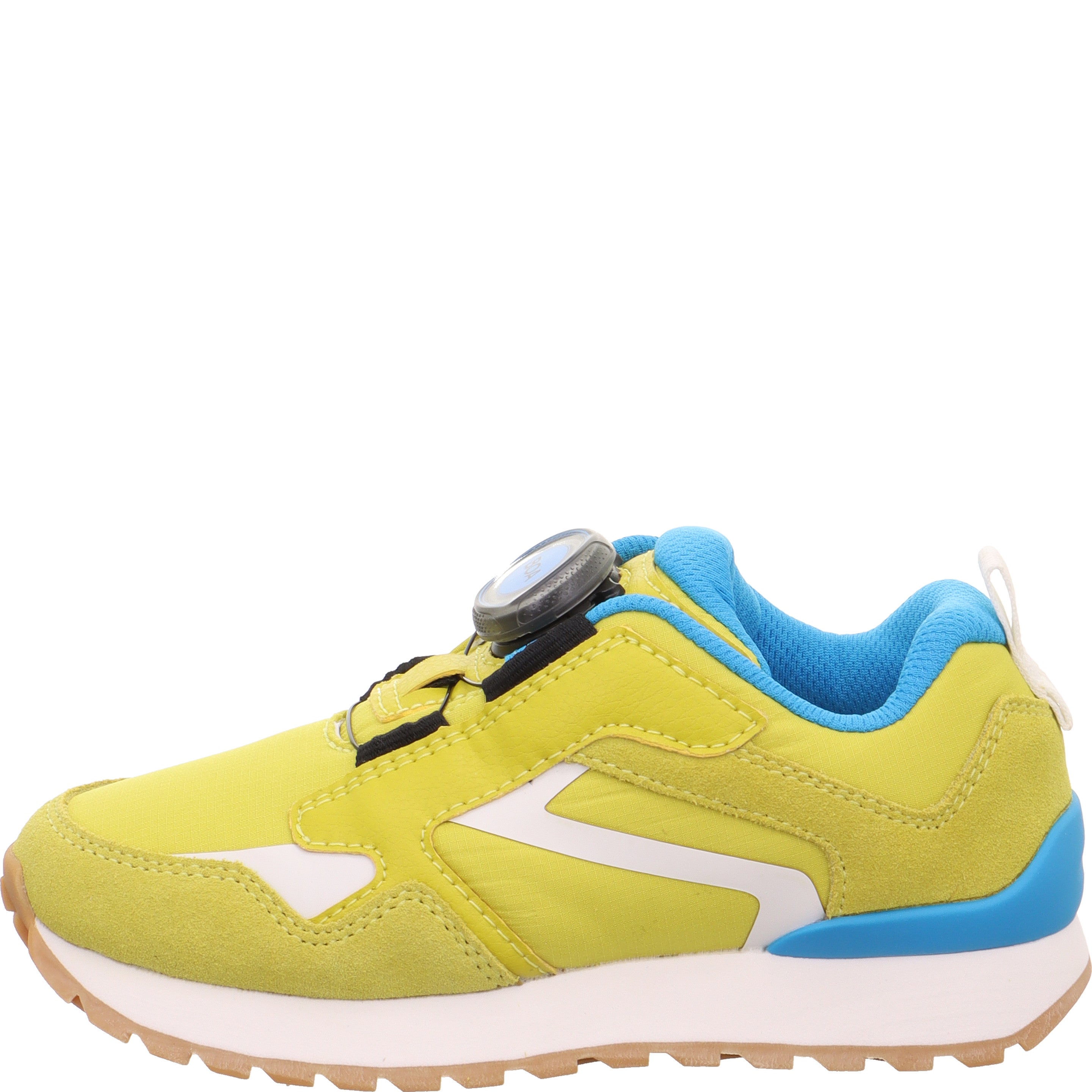 Superfit DASH Sneaker low - Material: Leder/Sonstiges Material/Textil in Gelb