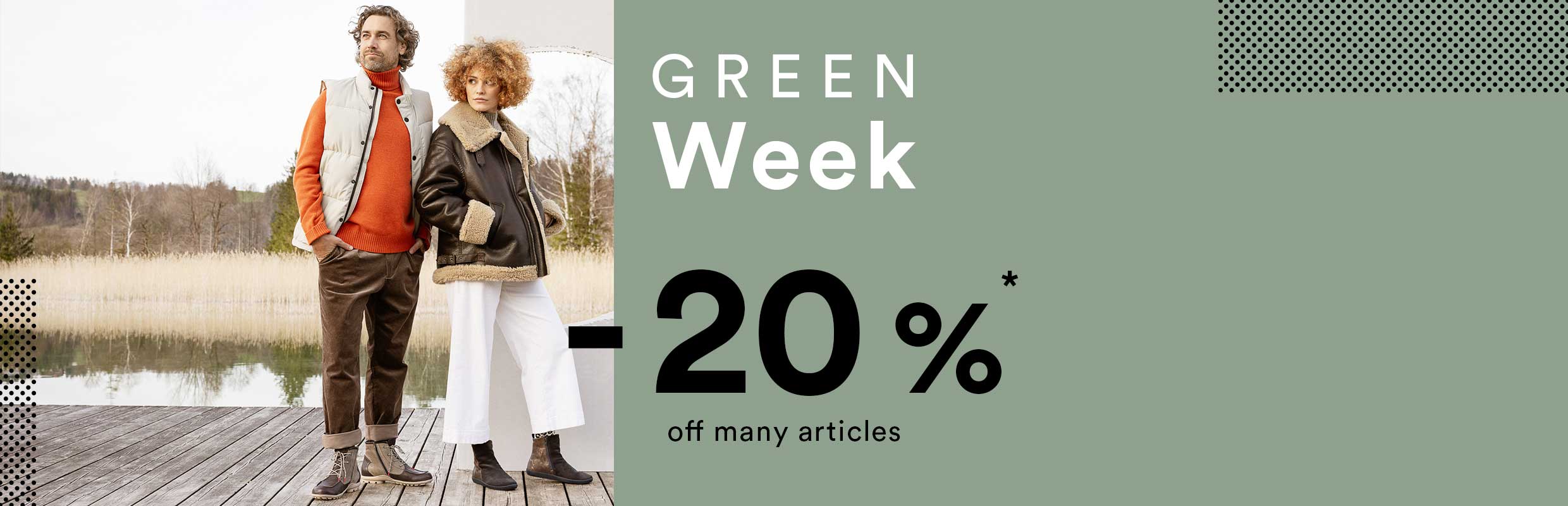 Green Week at Think! - 20 % off many shoes