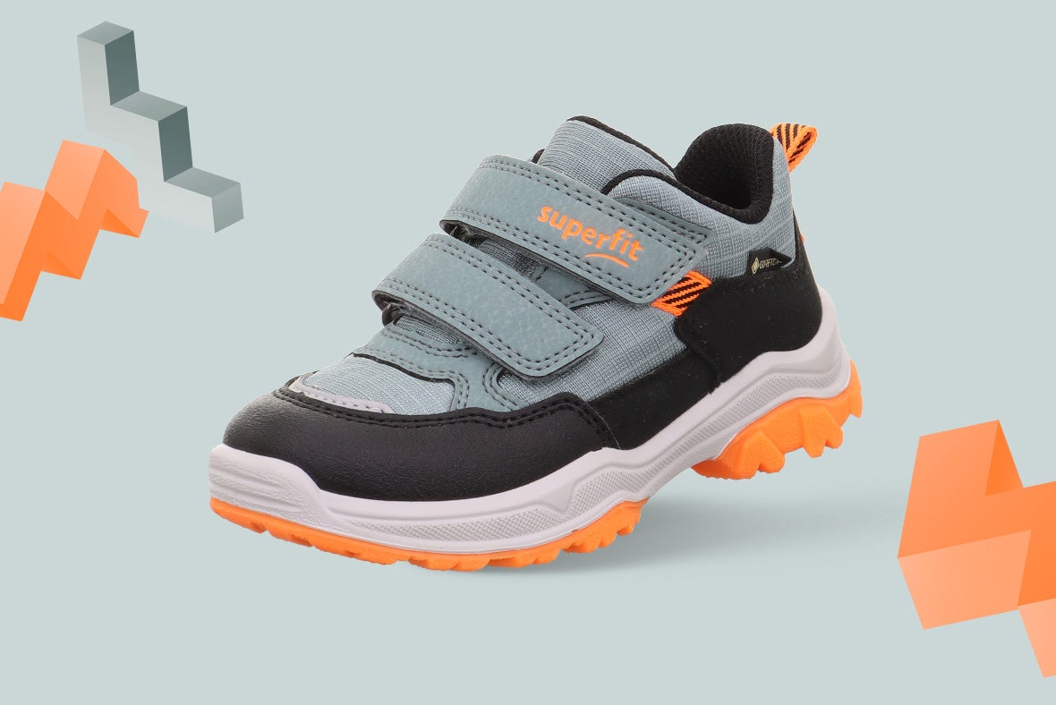 superfit Boys JUPITER Sneakers low with Velcro Fastener - Colour: Green - Material: Synthetic