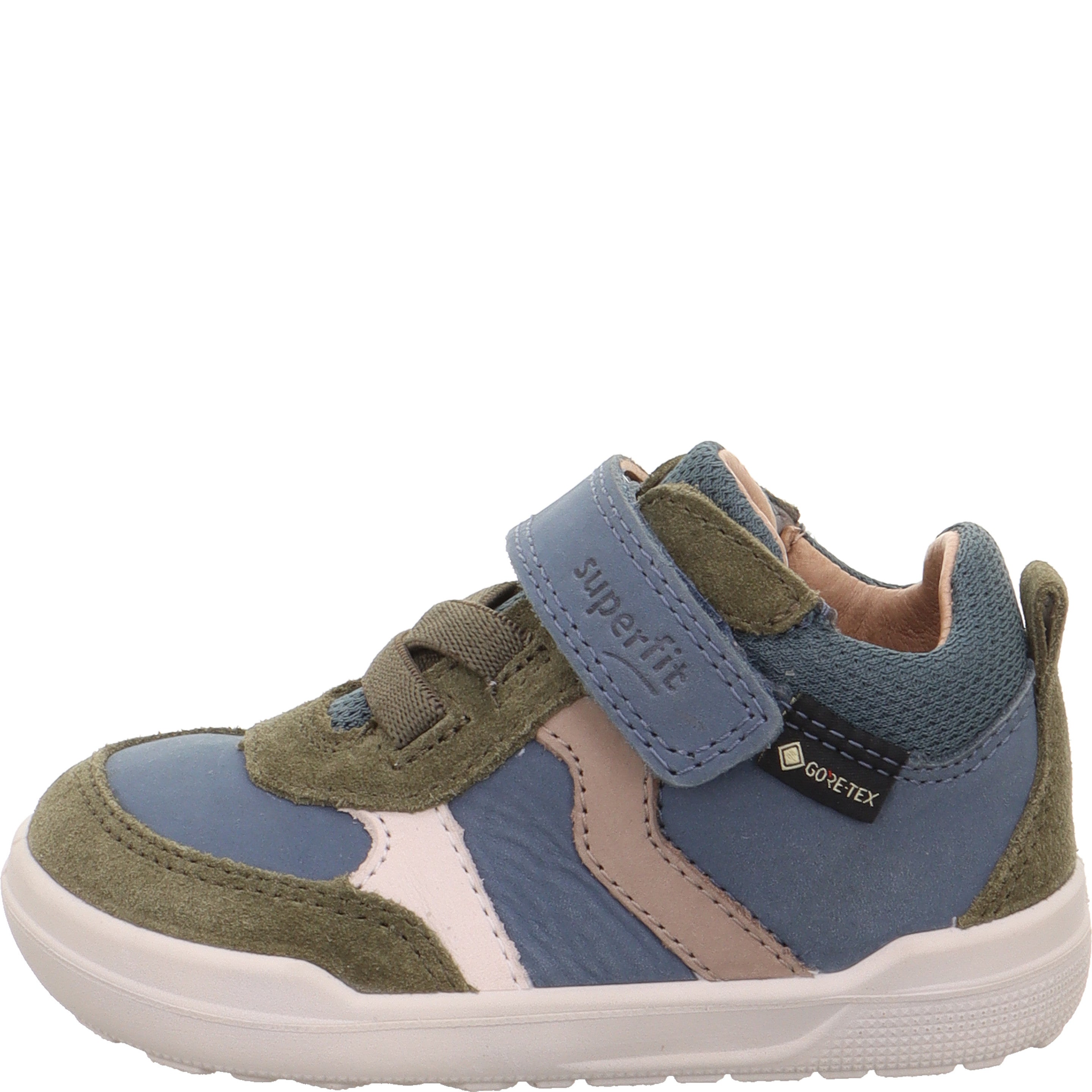 Superfit SUPERFREE 2.0 Jungen Sneaker high - Material: Leder/Textil in Grün