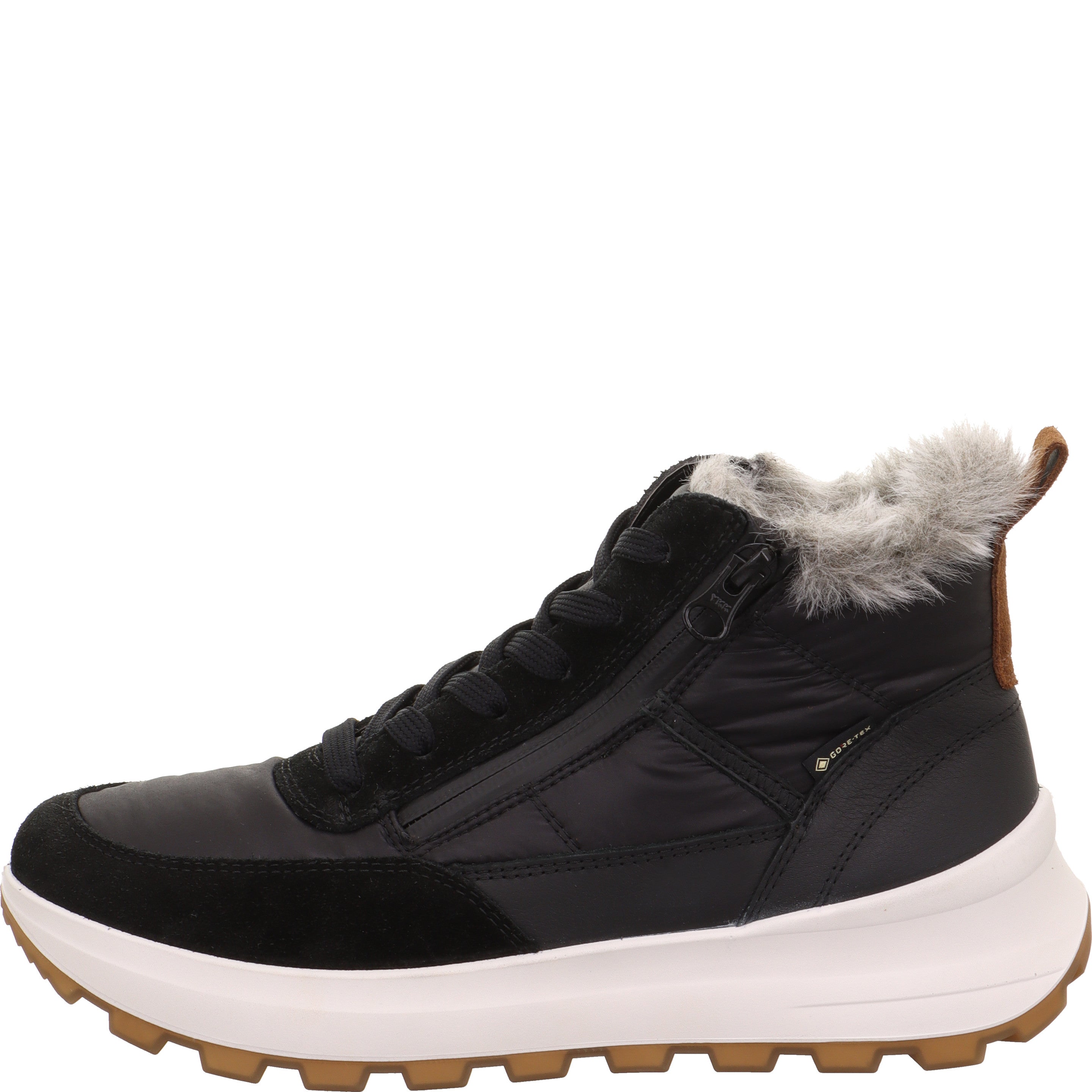 Legero T4 RUN Damen Sneaker high - Material: Leder/Textil in Schwarz