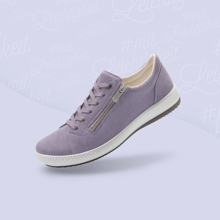 legero Damen TANARO 5.0 Sneaker low mit Reißverschluss - Material: Veloursleder - Farbe: Ridge