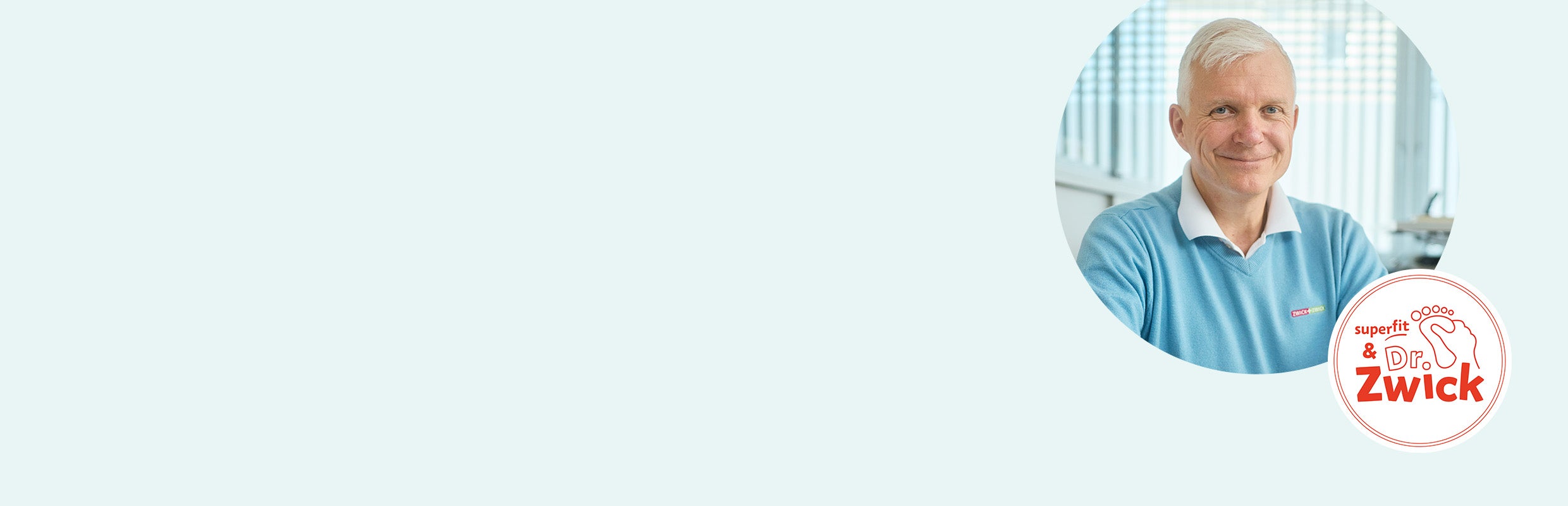 Dr. Zwick explaining for superfit how to support healthy kids' feet