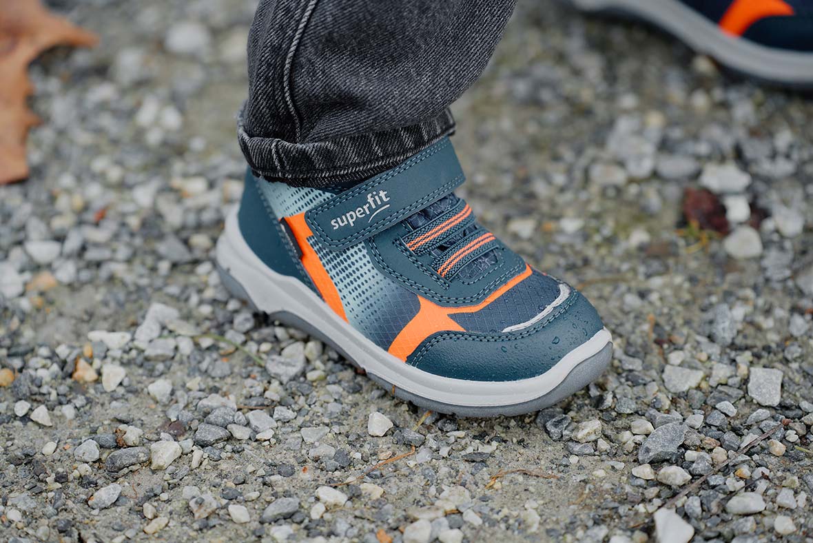 superfit Boys SPORT7 MINI Sneakers high with Velcro Fastener/Elastic lacing - Colour: Blue - Material: Synthetic