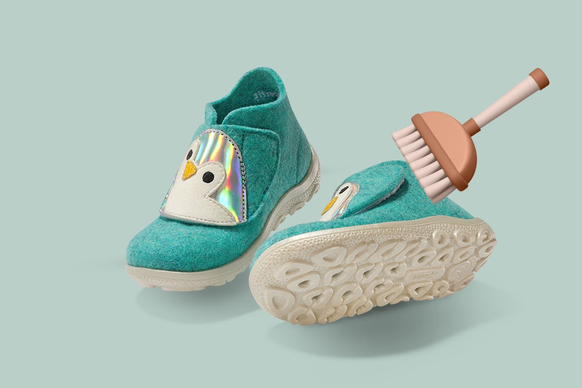 Filzschuhe von superfit richtig reinigen und pflegen
