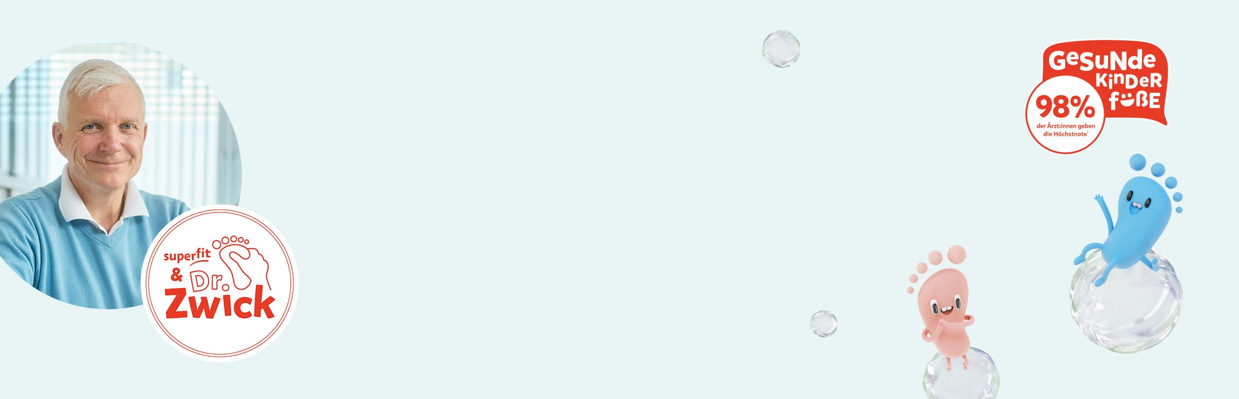 Dr. Zwick erklärt für superfit, wie man gesunde Kinderfüße fördert