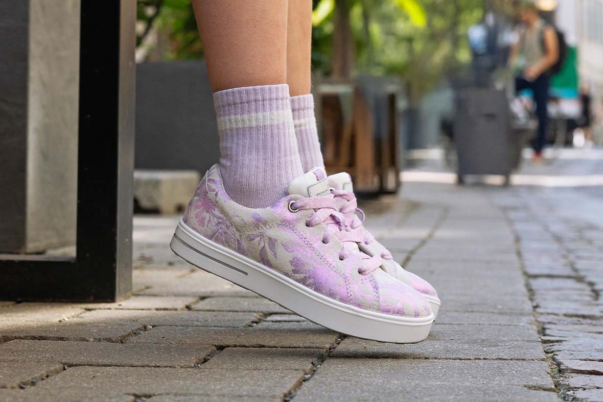 superfit Girls STELLA Sneakers low with Zip/Lacing - Colour: White - Material: Effect leather