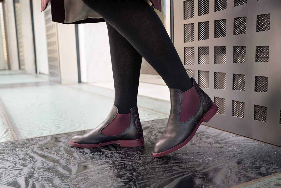 Think! Woman NINA Chelsea boot  with Slip-in - Material: Nappa leather - Colour: Black